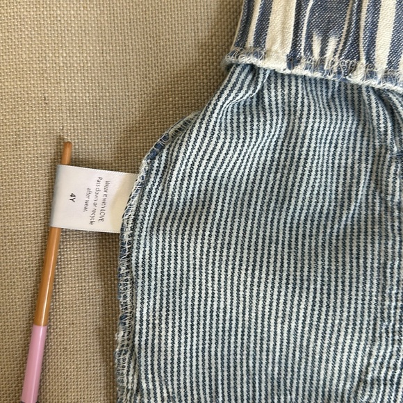 Nico Nico Andy cotton short with Ikat & railroad stripe pattern - Picture 8 of 9